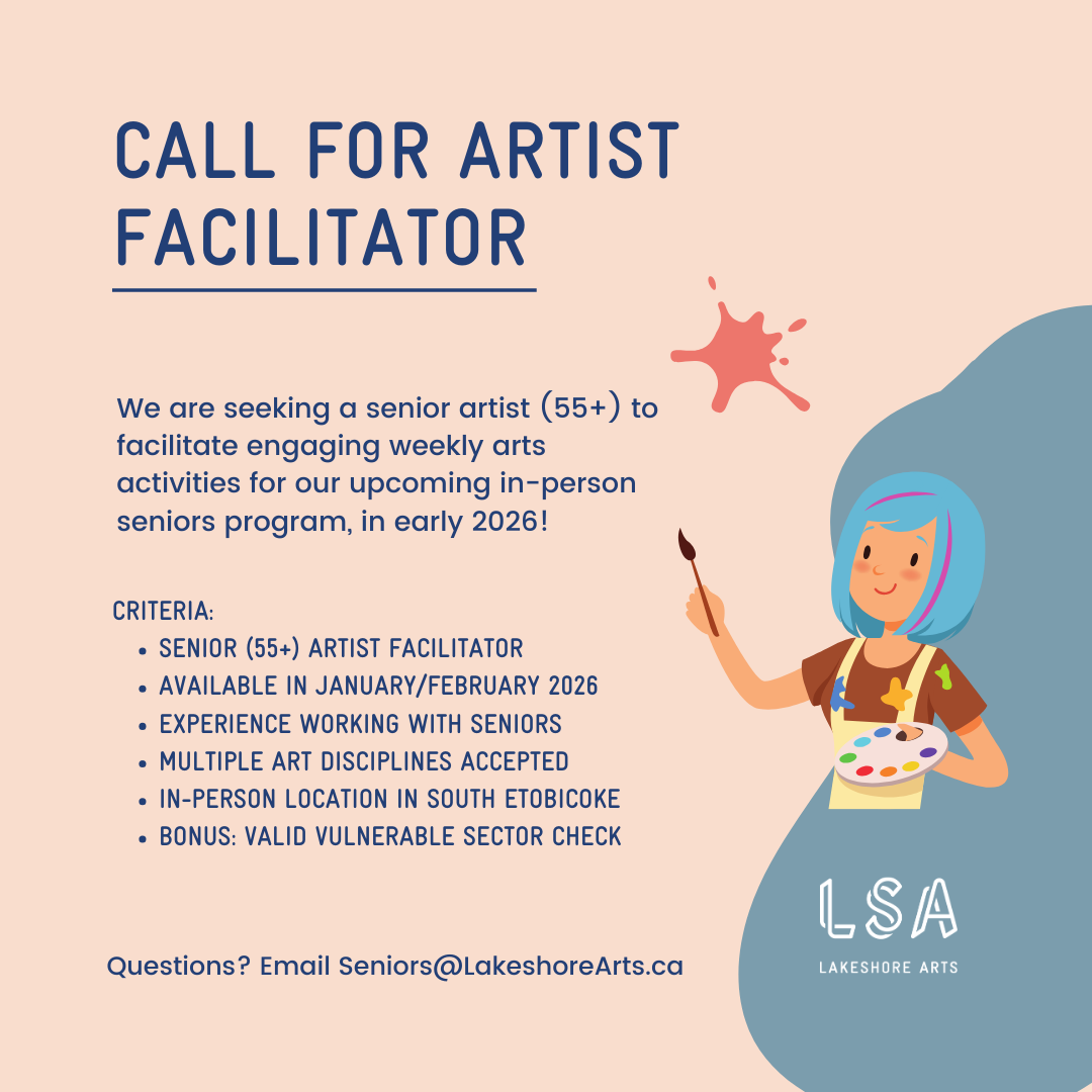 Call for Senior Artist Facilitator - Jan/Feb 2026