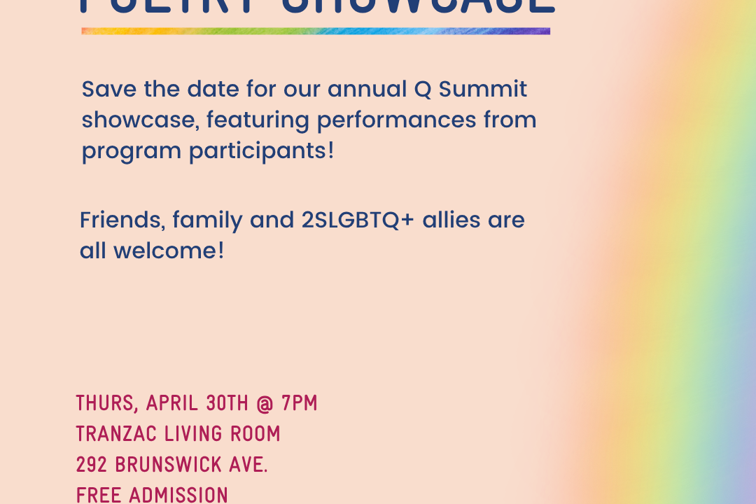 Q Summit: Poetry Showcase (@ Tranzac)