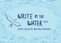 Banner reading "Write by the Water 2026: BIPOC Creative Writing Program"