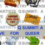 Banner with Q Summit Repeated with various objects in the background